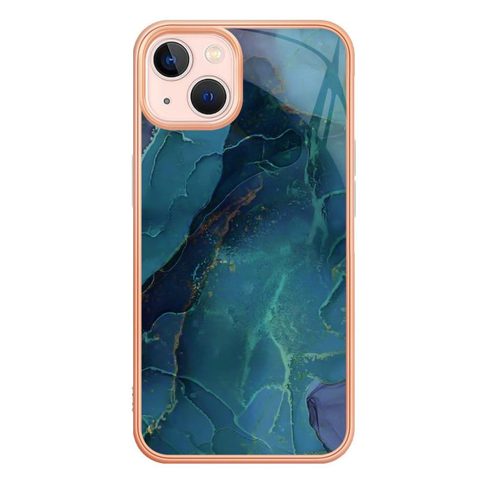 Electroplating Marble Dual Side Imd Phone Case For Iphone 15