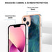 Electroplating Marble Dual Side Imd Phone Case For Iphone 15