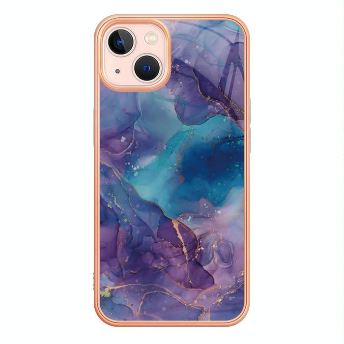 Electroplating Marble Dual Side Imd Phone Case For Iphone 15