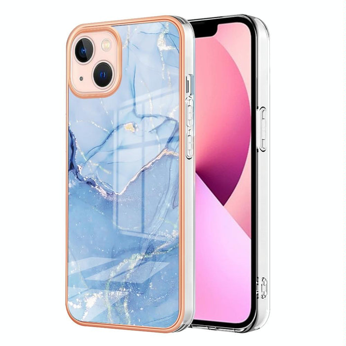 Electroplating Marble Dual Side Imd Phone Case For Iphone 15