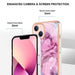 Electroplating Marble Dual Side Imd Phone Case For Iphone 15