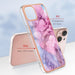 Electroplating Marble Dual Side Imd Phone Case For Iphone 15