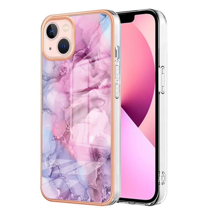 Electroplating Marble Dual Side Imd Phone Case For Iphone 15