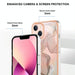 Electroplating Marble Dual Side Imd Phone Case For Iphone 15