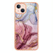 Electroplating Marble Dual Side Imd Phone Case For Iphone 15