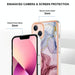 Electroplating Marble Dual Side Imd Phone Case For Iphone 15