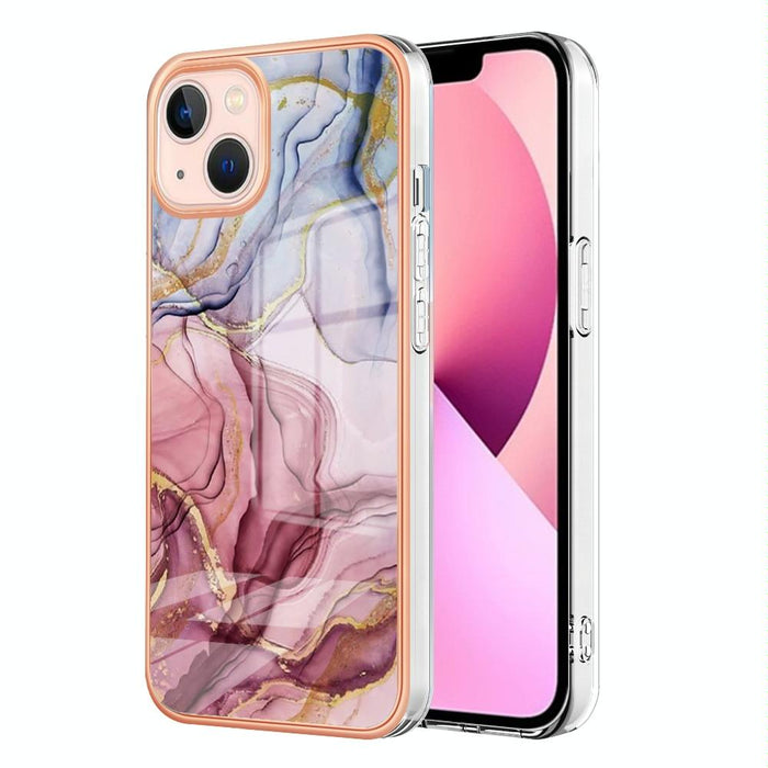 Electroplating Marble Dual Side Imd Phone Case For Iphone 15