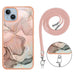 Electroplating Marble Dual Side Imd Phone Case With Lanyard