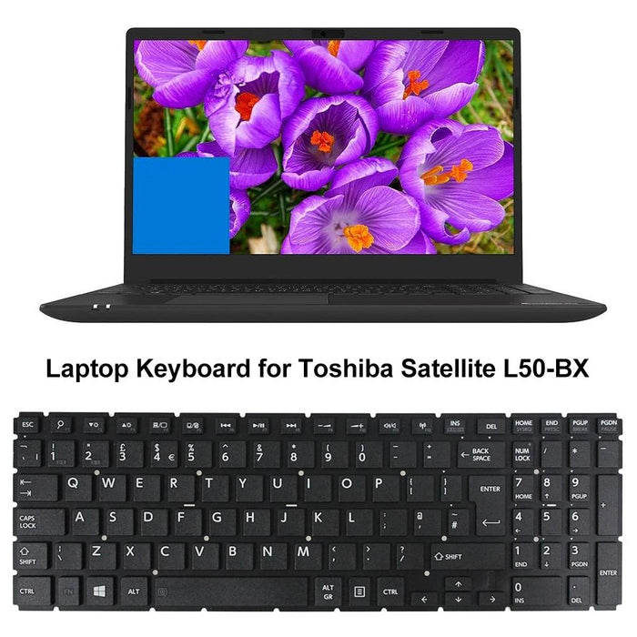 For Toshiba L50-Bx Uk Version Laptop Keyboard