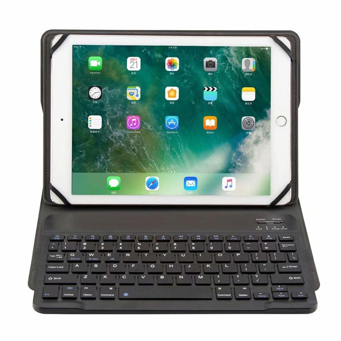 Th10-C For Android & Apple & Windows System 9.7-10 Inch Universal Detachable Bluetooth Keyboard Tablet Case With Stand Black