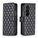 Diamond Lattice Wallet Case For Samsung Fold 4