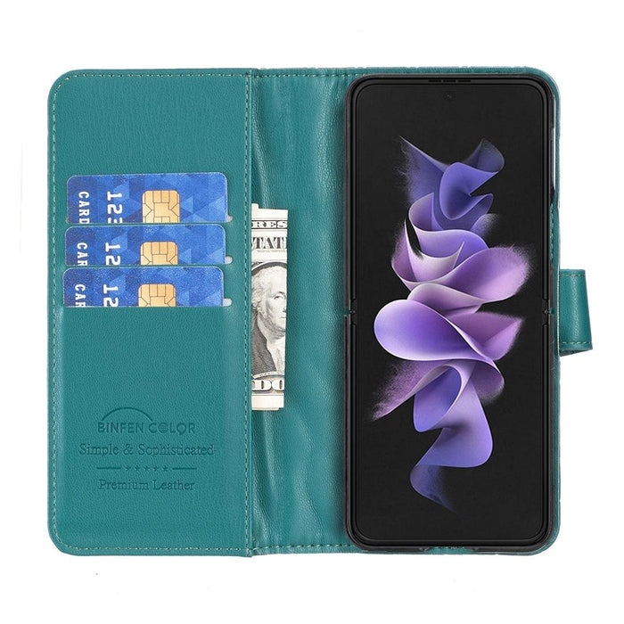 Diamond Lattice Wallet Case For Samsung Fold 4