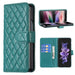 Diamond Lattice Wallet Case For Samsung Fold 4