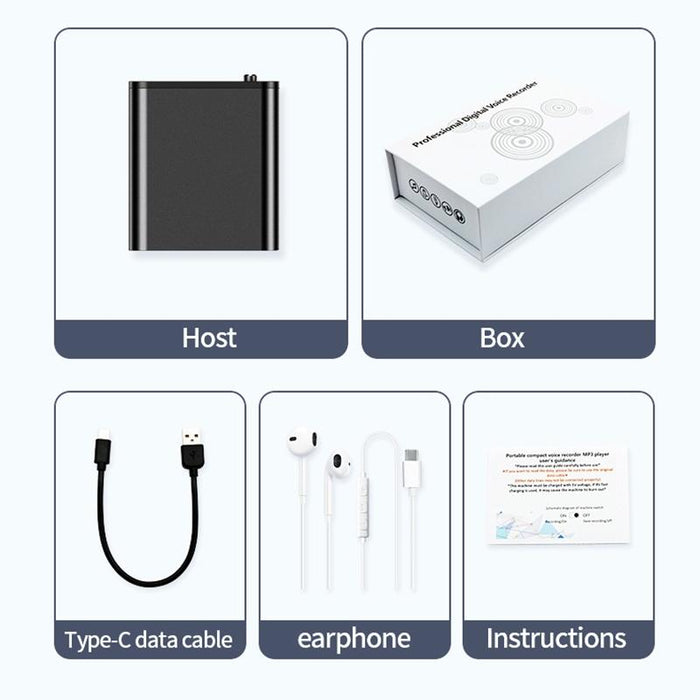 Portable Hd Noise Reduction Smart Voice Recorder Memory 16Gb