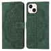 Mandala Embossed Flip Leather Phone Case For Iphone 15