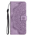 Mandala Embossed Flip Leather Phone Case For Iphone 15