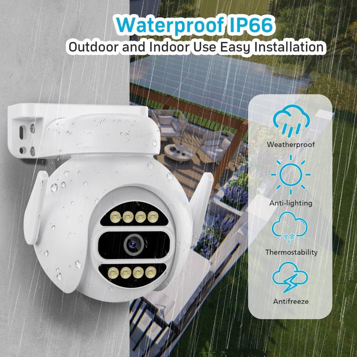 A8-C2 2Mp Smart Wifi Surveillance Ip Camera Dual-Light Full Colour Night Vision / Two Way Audio / Tf Card White