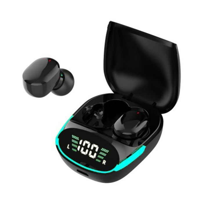 Tg06 Hifi Level Intelligent Digital Display V5.1 Bluetooth Earphones Black