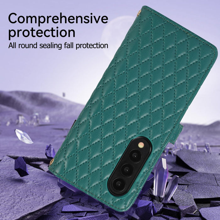 Diamond Lattice Foldable Phone Case For Samsung Galaxy z