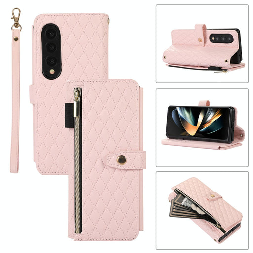 Diamond Lattice Foldable Phone Case For Samsung Galaxy z