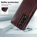 Double Buckle Pu Phone Case Full Coverage For Samsung