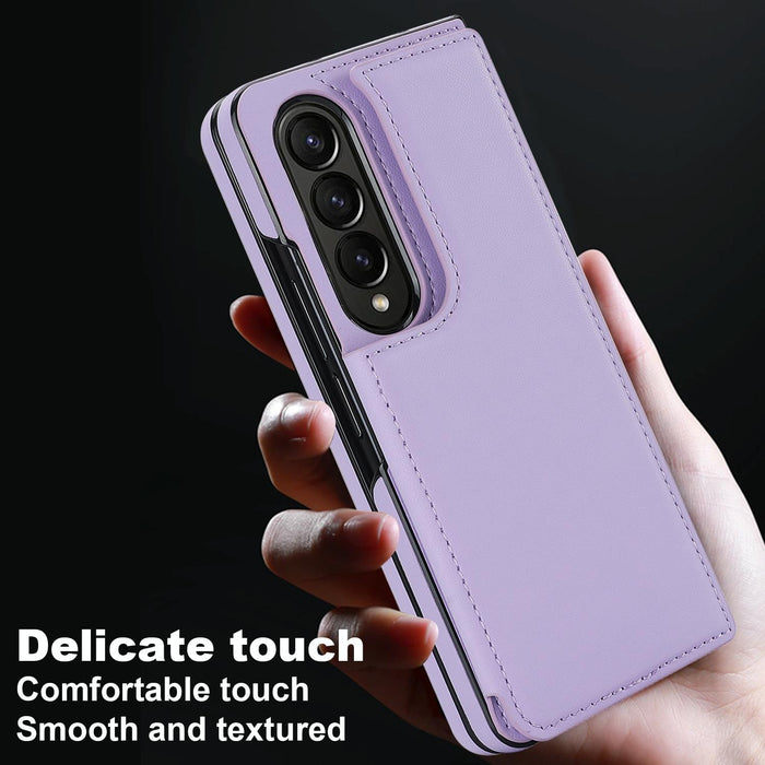 Double Buckle Pu Phone Case Full Coverage For Samsung