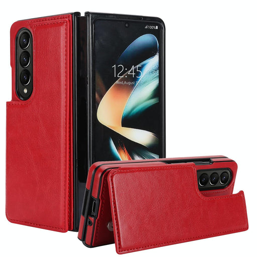 Double Buckle Pu Phone Case Full Coverage For Samsung