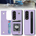 Double Buckle Pu Phone Case With Pen Slots For Samsung