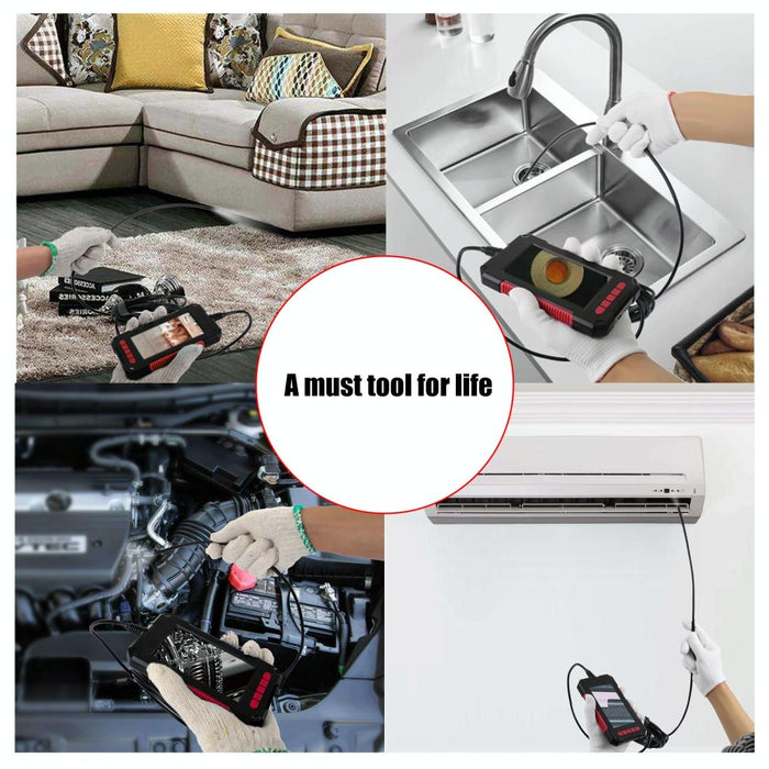 3.9Mm Red Hd Waterproof Portable Integrated Hand-Held Vertical Screen Industry Endoscope Length 5M Hardwire