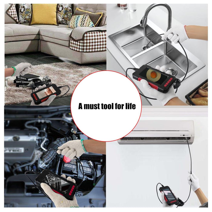 3.9Mm Red Hd Waterproof Portable Integrated Hand-Held Vertical Screen Industry Endoscope Length 10M Hardwire