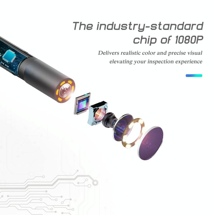 5.5Mm Hd Blue Waterproof Portable Integrated Hand-Held Vertical Screen Industry Endoscope Length 10M Hardwire