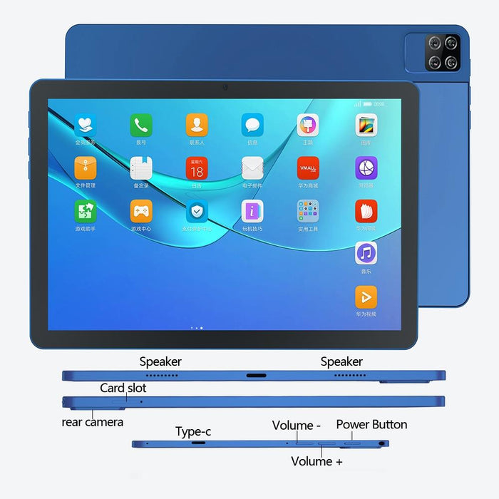 10.1 4G Lte Tablet 8Gb 128Gb Android 11 Dual Sim