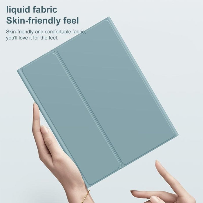 Bluetooth Keyboard Leather Case With Touchpad & Pen Slot For Samsung Galaxy Tab S8+ / S7 Fe / S7+