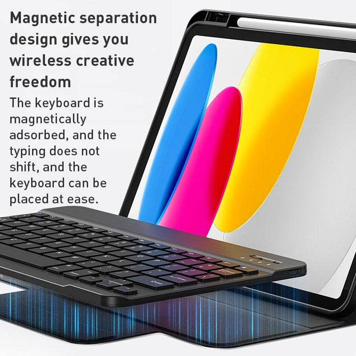 Skin Feel Magnetic Detachable Keyboard Tablet Case