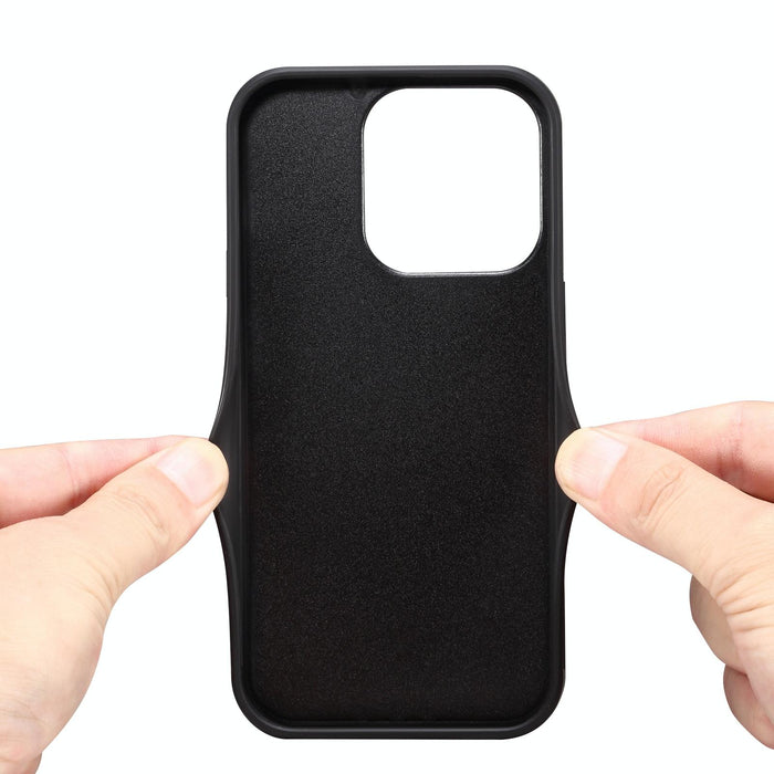 Denior Pu Single Card Slot Holder Phone Case For Iphone 15