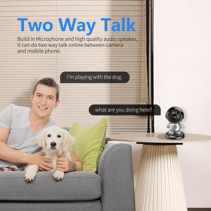 Robot 3Mp One Click Call Humanoid Detection Wifi Ip Camera