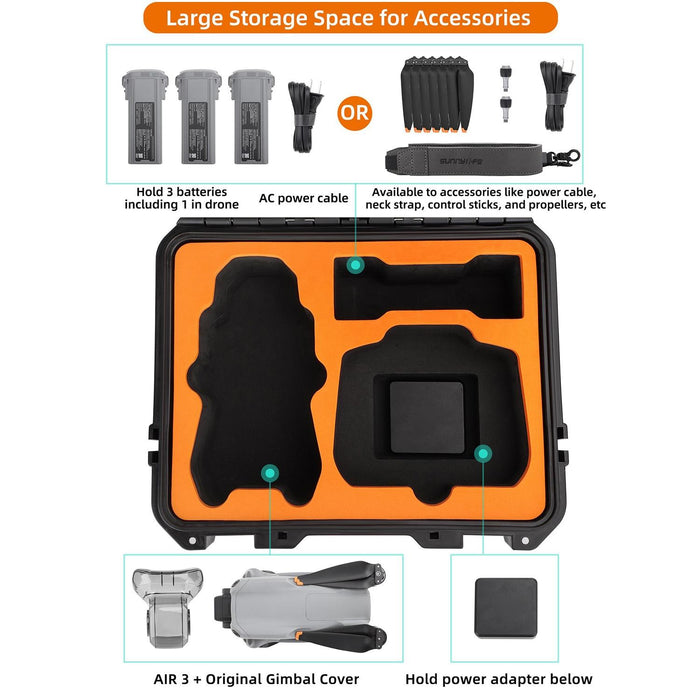 Large Capacity Waterproof Shock Proof Hard Travel Case