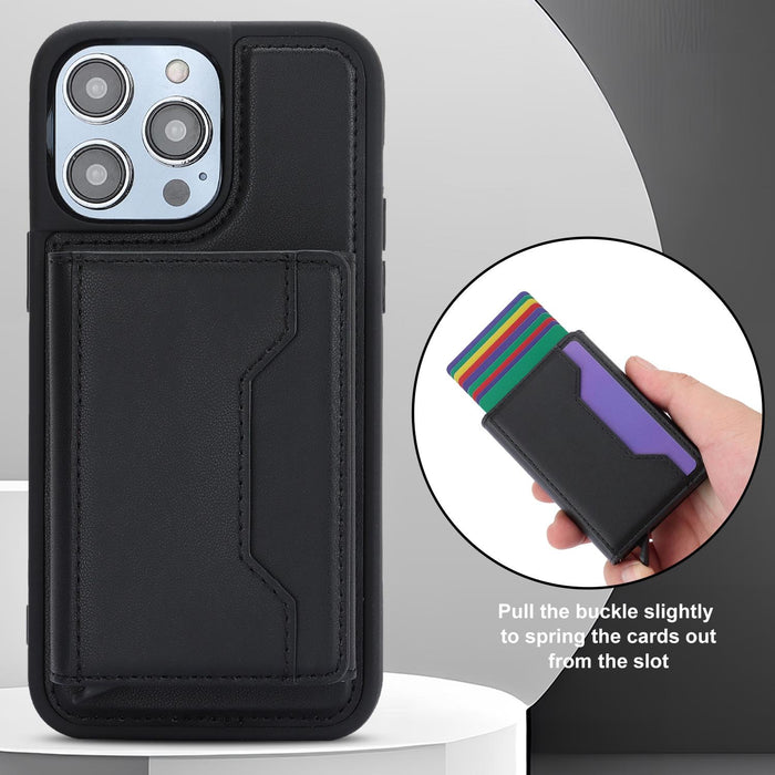 Rfid Anti Theft Detachable Card Bag Leather Phone Case