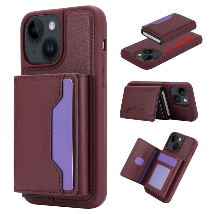 Rfid Anti Theft Detachable Card Bag Leather Phone Case