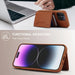 Rfid Anti Theft Detachable Card Bag Leather Phone Case