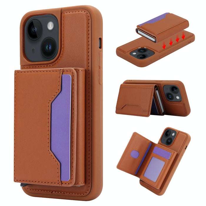 Rfid Anti Theft Detachable Card Bag Leather Phone Case