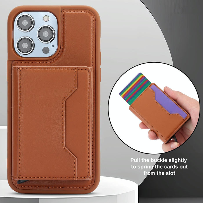 Rfid Anti Theft Detachable Card Bag Leather Phone Case