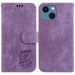 Little Tiger Embossed Leather Phone Case For Iphone 15