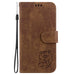 Little Tiger Embossed Leather Phone Case For Iphone 15