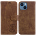 Little Tiger Embossed Leather Phone Case For Iphone 15