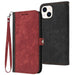 Side Buckle Double Fold Hand Strap Leather Phone Case