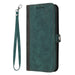 Side Buckle Double Fold Hand Strap Leather Phone Case