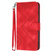 Line Pattern Skin Feel Leather Phone Case For Iphone 15