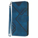 Line Pattern Skin Feel Leather Phone Case For Iphone 15