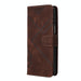 Leather Phone Case With Line Pattern Smooth Skin Feel